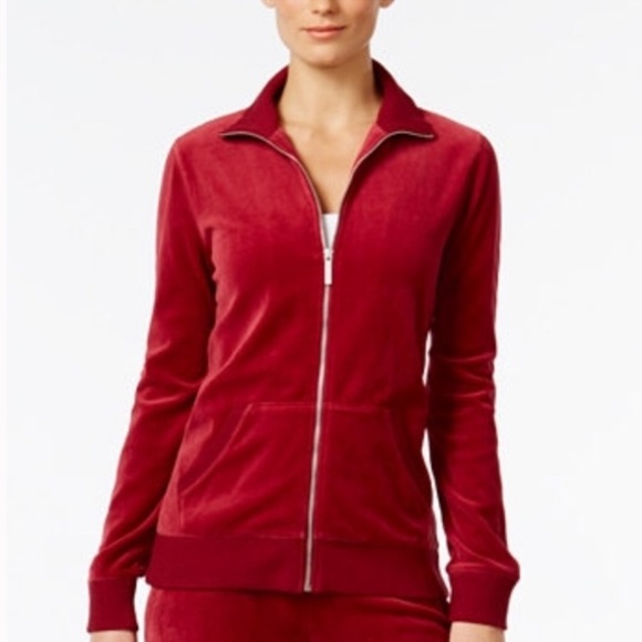 Michael Kors - Velvet Deep Red Jacket - Picture 8 of 8